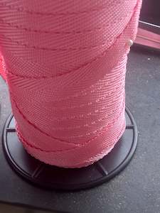 19mm polypropylene Herringbone webbing -Pale Pink