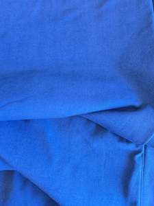 Blue Cotton Spandex- 210g 1 metre remnant