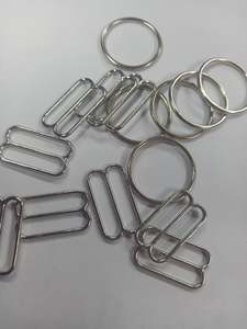 Elastic: 19mm Silver Slides and Rings
