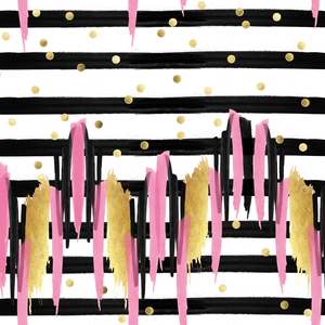 Stripe with Gold spots