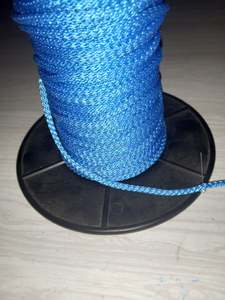 Outdoor Cords: 5mm Knitted Polypropylene cord - Turquoise