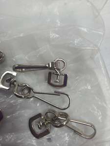 Outdoor Cords: Dog Swivel Clips - Silver - 11mm