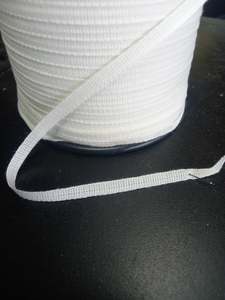 Apparel Cords And Tapes: 6mm Knitted Cotton Tape - Raw(Natural)