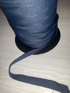 19mm Knitted poly/cotton webbing/tape - Mid Navy