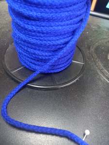 Apparel Cords And Tapes: 5mm Knitted Acrylic cord - Royal