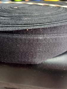 38mm Cotton Herringbone Tape/Webbing Black