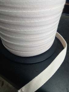 Webbing Tape: 16mm Cotton Herringbone Tape/WebbingNatural (raw)