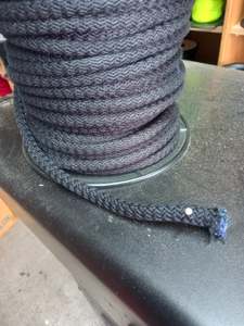12mm Knitted Cotton Cord - Black