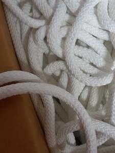 Bag Making Supplies: 15mm Knitted Polyester Cord - White