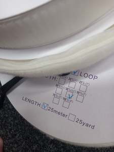 Velcro Hook And Loop: 16mm Sew on Velcro- White loop only
