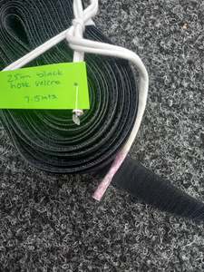 Velcro Hook And Loop: 25mm Sew on Velcro- Black