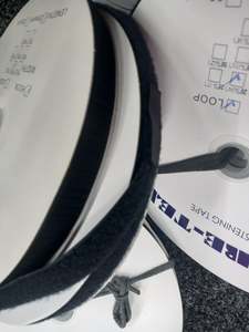 Velcro Hook And Loop: 20mm Sew on Velcro- Black