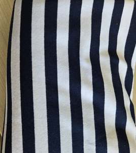 Cotton Spandex Plain: Ink and White - Cotton Spandex-200g - 1 Meter Piece