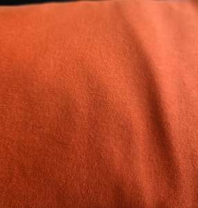 Cotton Spandex Plain: Orange - ORGANIC Cotton Spandex-200g - 1.30 Meter Piece