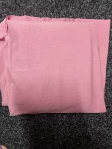 Pale Pink Cotton Spandex - 1.60 remnant