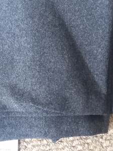 All Fabric: Dark Charcoal Rib - 70cm remnant