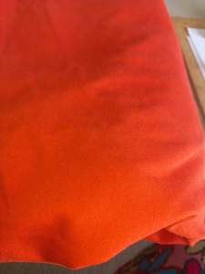 Orange Cotton Spandex - 95cm remnant