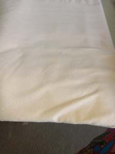 Ivory cotton spandex - 50cm remnant
