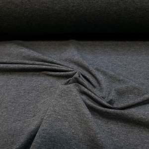 Cotton Spandex Plain: Charcoal- Cotton Spandex-230g