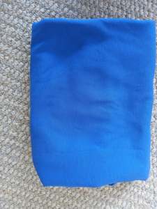 Blue Cotton Spandex - 65cm remnant