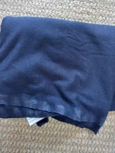 Navy 100% Merino - 1.2 metre remnant
