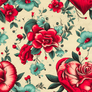 Floral Designs: Rose Heart - Custom Print