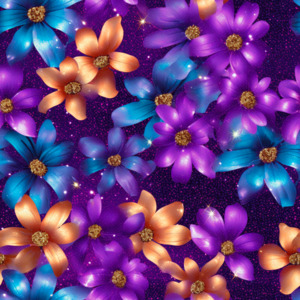 Glitter Flowers - Custom Print