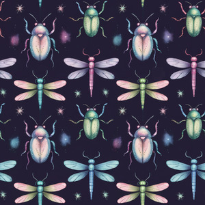 Kids Designs: Neon Bugs - Custom Print