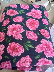 Prints: Pretty Pink Cotton Spandex - 1.30 remnant