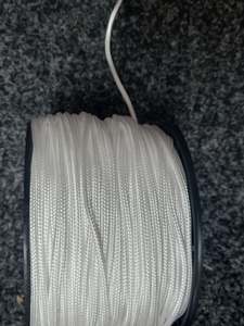 3mm White polyester braided Cord
