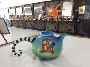 Products: Marion Mewburn Teapot - Cock a Doodle Dooo Forfar Road