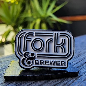 Fork & Brewer Enamel Pin - Fork & Brewer Wellington Restaurant