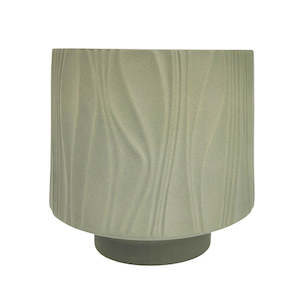 Decor: Marlow Abstract Ripple Planter Green