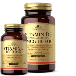 Immunity: Solgar Vitamin C + D3 Immunity Pack