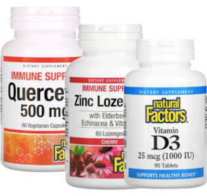 Zinc 1: Natural Factors Quercetin + Zinc + Vitamin D3 Combo