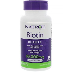 Back In Stock: Natrol Biotin (10,000mcg)