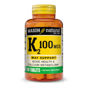 Vitamin K2: Mason Natural Vitamin K2 (100 Tablets)