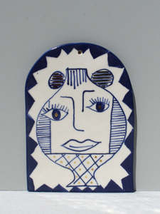 Ceramic Paintings: Art Tile - With Pleasure #3