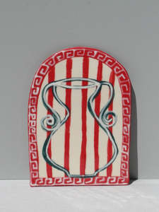 Ceramic Paintings: Art Tile - With Pleasure #5