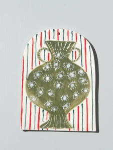 Ceramic Paintings: Art Tile - With Pleasure #6