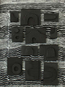 Wall Art 1: Framed Original Ceramic Art.