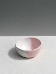 Gather Made To Share: Small and White Pink Dish