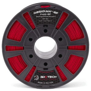 3dxtech Printing Filaments: OBSIDIAN PA6+GF Glass Fibre [MARKFORGED ONYX ALTERNATIVE] 1Kg 1.75mm rolls