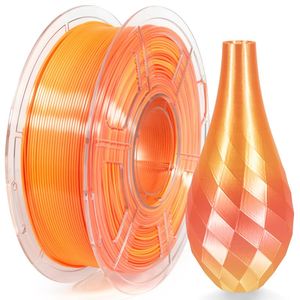 Isanmate: iSANMATE Silk Gradient Pink-Yellow PLA 1.75mm Filament 1kg roll