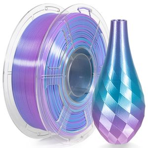 Isanmate: iSANMATE Silk Gradient Light Blue-Purple PLA 1.75mm Filament 1kg roll