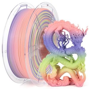 Isanmate High Speed Multi Colour Pla: iSANMATE High-Speed PLA 3D Printer Filament Rainbow 03 [Fairy Floss] 1kg roll