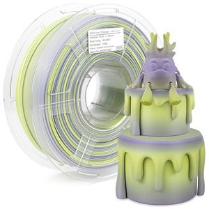 Isanmate Matte Gradient Pla: iSANMATE PLA+ [YELLOW-PURPLE] Matte GRADIENT 1.75mm Filament 1kg roll