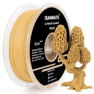 Isanmate Wood Pla: iSANMATE PLA+ BOX WOOD 1.75mm Filament 1kg roll