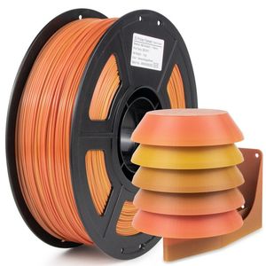 Asa Uv Stable Exterior: iSANMATE Yellow-Orange-Brown ASA Gradient filament 1.75mm 1kg roll