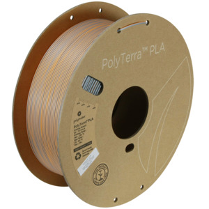 PolyTerra PLA Dual 1kg- Foggy Orange (Grey-Orange)